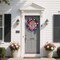 Patriotic Wreaths, Memorial Day Wreath, 4th of July American Flag Wreath for Front Door Decorations (Bule&red)